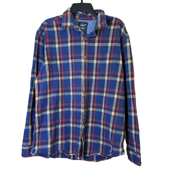 Grayers Other - Grayers Heritage Men 100% Cotton Flannels Yellow/Red/Blue Striped Shirt- Size XL